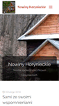 Mobile Screenshot of nowiny.horyniec.info